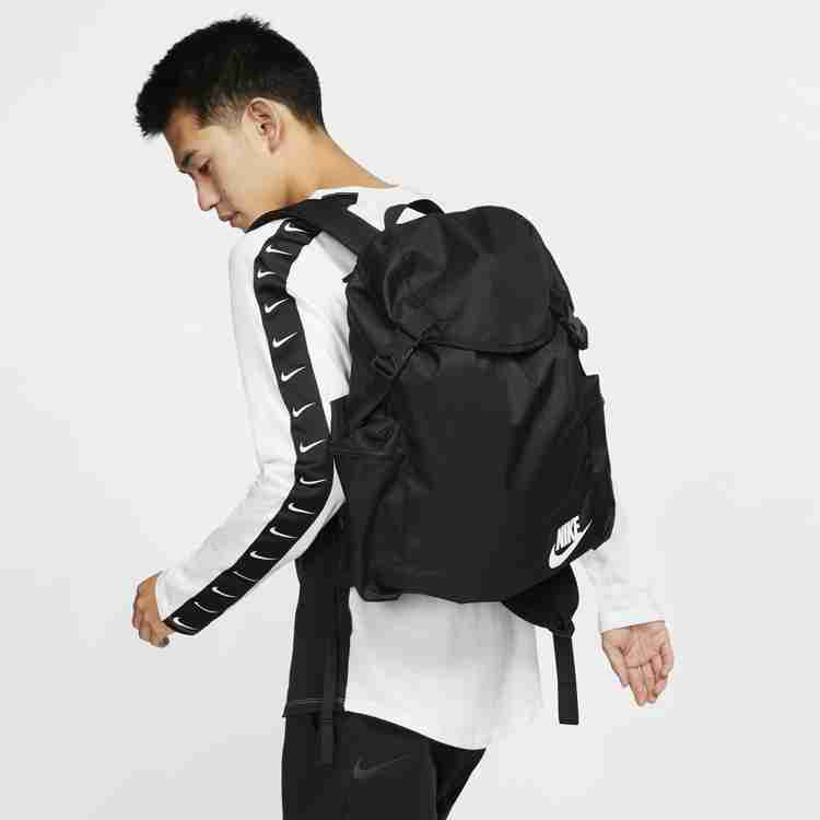 NIKE NK Heritage Rucksack 24 L Laptop Backpack BLACK BLACK WHITE