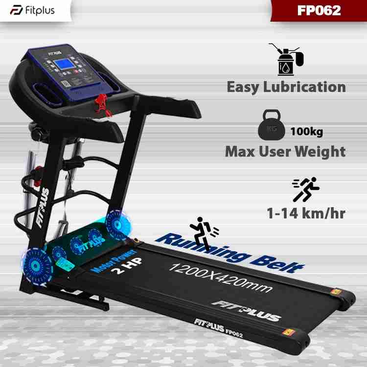 FITPLUS FP062 2HP Multi Functional Treadmill Buy FITPLUS FP062 2HP Multi Functional Treadmill Online at Best Prices in India Sports Fitness Flipkart