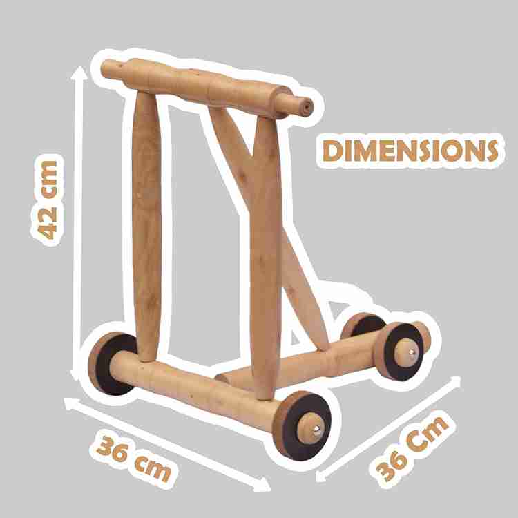 Wooden 3 wheel walker 2025