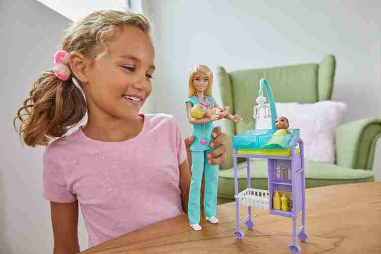 Barbie career 2025 baby doctor playset