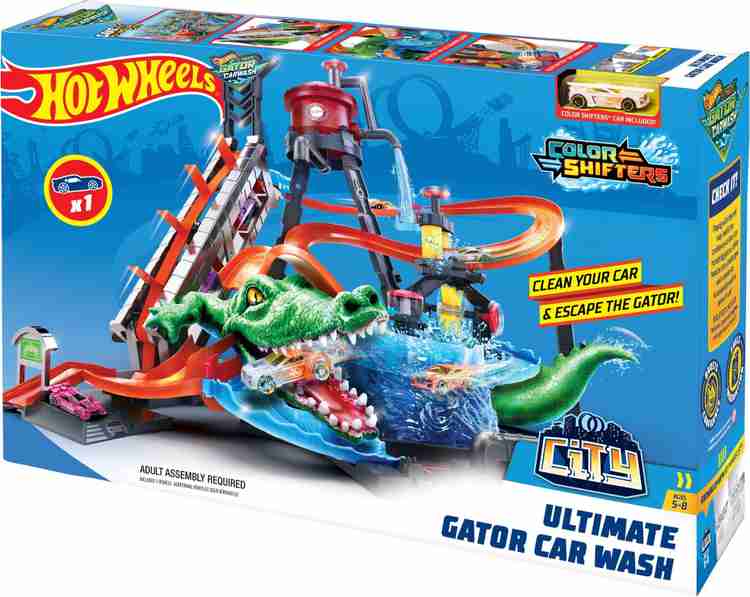 Hot wheels city top ultimate gator car wash