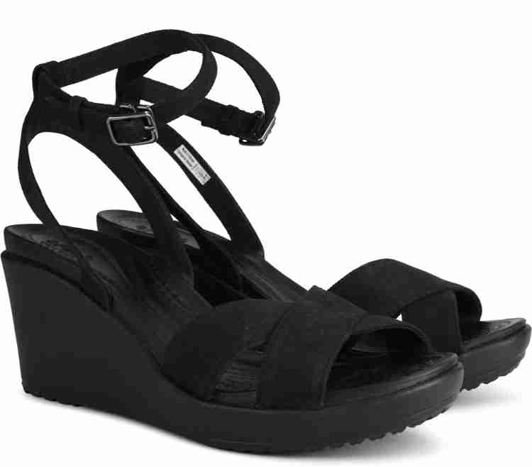 Crocs wedges outlet black