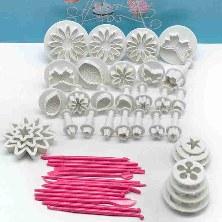 FIRST TRY 47 pcs Fondant Cutters Fondant Molds Cake Decorating