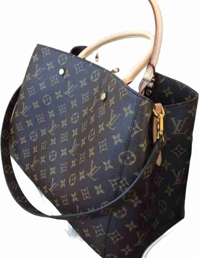 Buy LV Women Black Hand held Bag Beige Online Best Price in India Flipkart