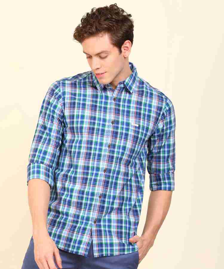 Pepe Jeans Men Checkered Casual Blue Shirt Buy Pepe Jeans Men Checkered Casual Blue Shirt Online at Best Prices in India Flipkart