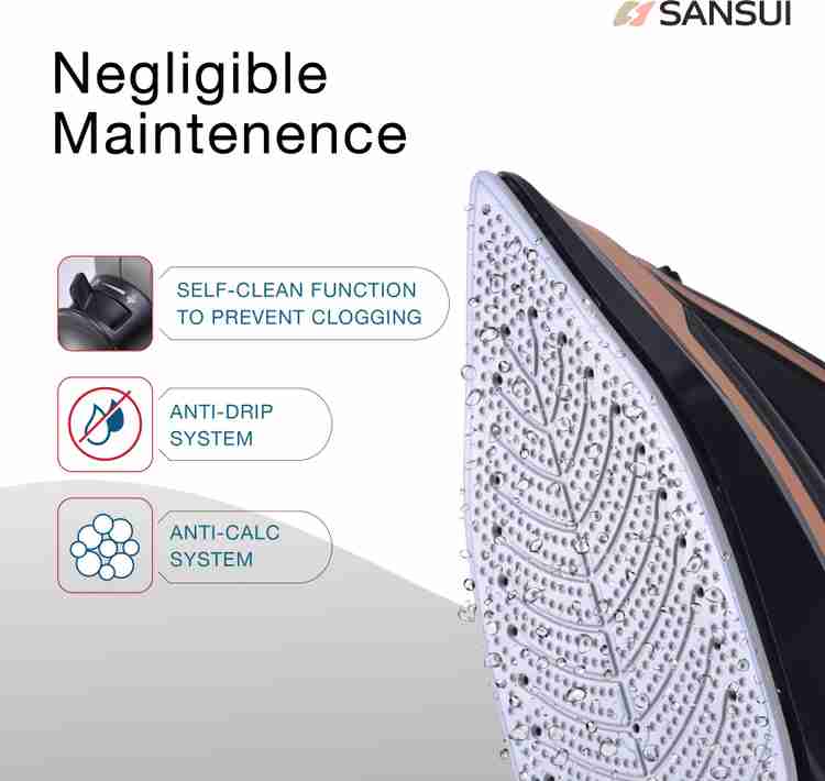 Sansui cordless pro 1250 best sale w steam iron