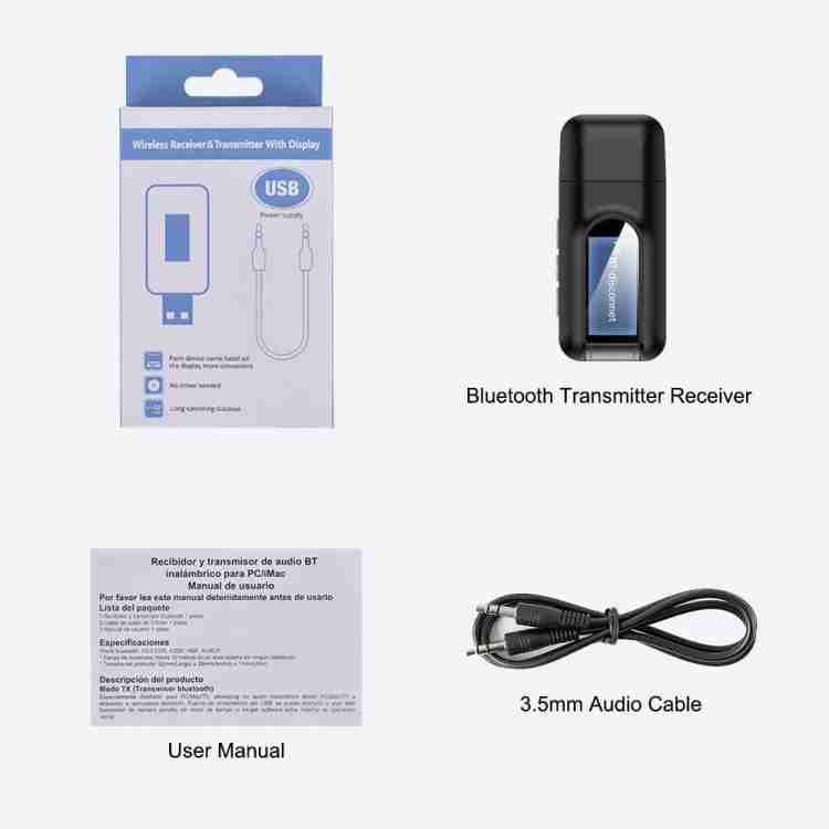 SW03 2 in 1 Bluetooth 5.0 Trasmettitore audio USB + SPDIF Lantenziale  Adattatore wireless ottico per TV PC