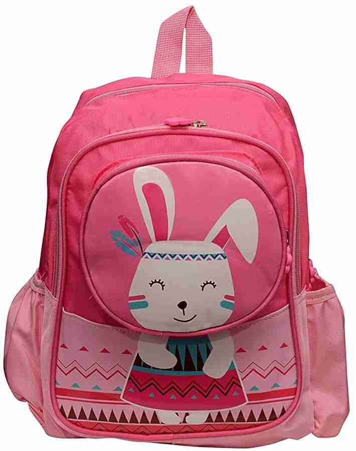 Flipkart Jugutoz Rabbit Print School Bag Backpack for Boys Girls Student Children School Bag Shoulder Bags for Nursery and Upper Nursery Kids Waterproof School Bag School Bag