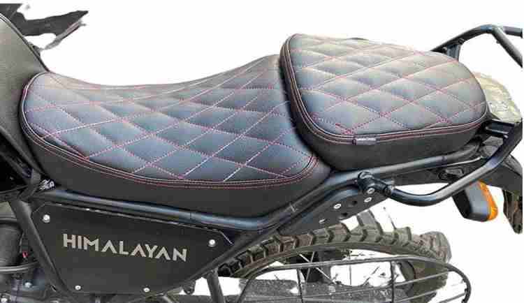KOHLI BULLET ACCESSORIES Stylish Himalayan Seat Cover Front Rear Extra Pading For Royal Enfield Himalayan Single Bike Seat Cover For Royal Enfield