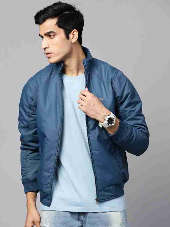 Roadster navy blue 2025 solid bomber jacket