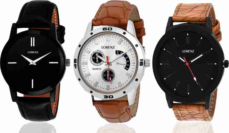 LORENZ MK 035961S Pack of 3 Mens combo of 3 Stylish watches Analog Watch For Men Buy LORENZ MK 035961S Pack of 3 Mens combo of 3 Stylish watches Analog Watch