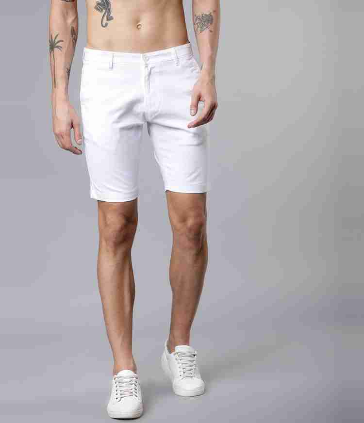 HIGHLANDER Solid Men White Chino Shorts Buy HIGHLANDER Solid Men White Chino Shorts Online at Best Prices in India Flipkart