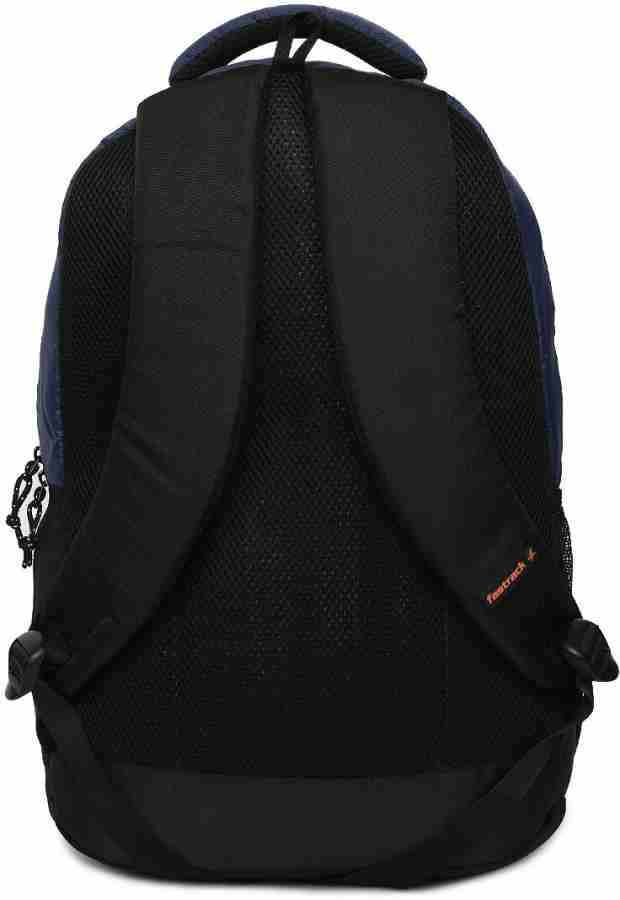 Fastrack unisex navy blue solid backpack hotsell