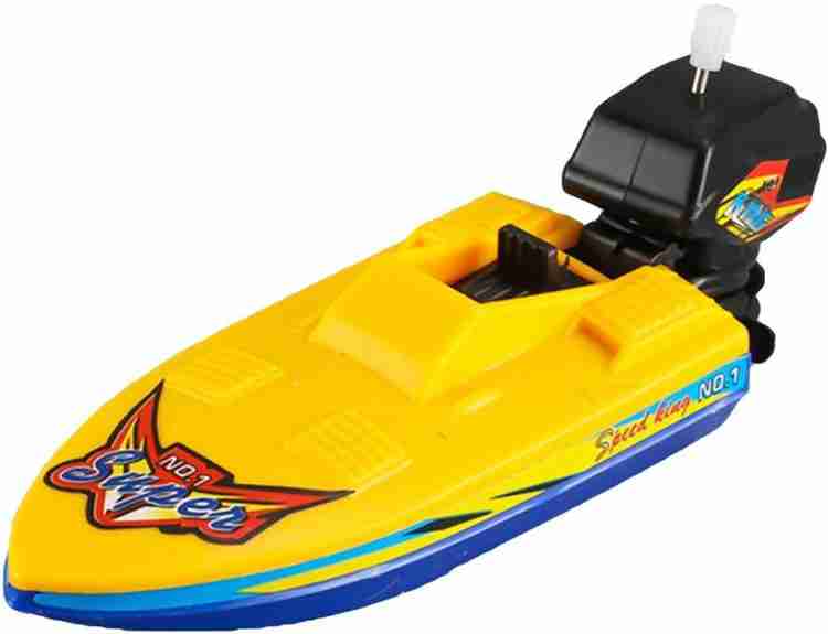 ALTOS Wind Up Motor Water Boat Toys Bath Toys Speed Boat
