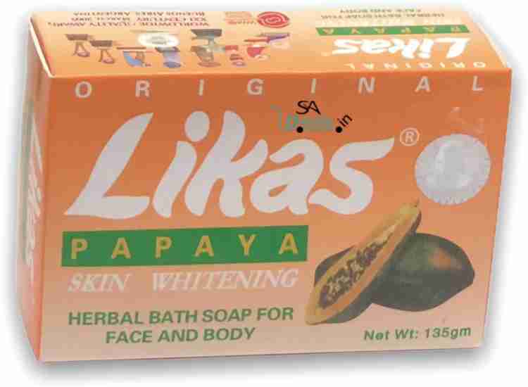 SA Deals Likas Papaya Skin Whitening Soap Pack Of 3 135g Each