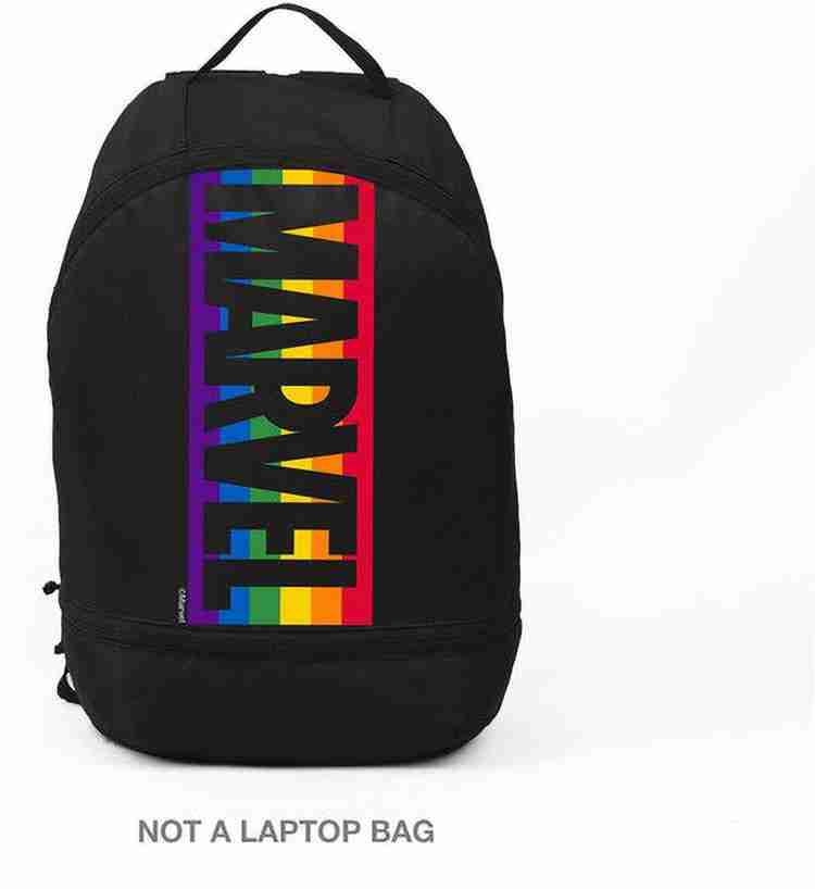 BEWAKOOF Marvel Logo Colors AVL 2.5 L Backpack BLACK 01 Price in India Flipkart