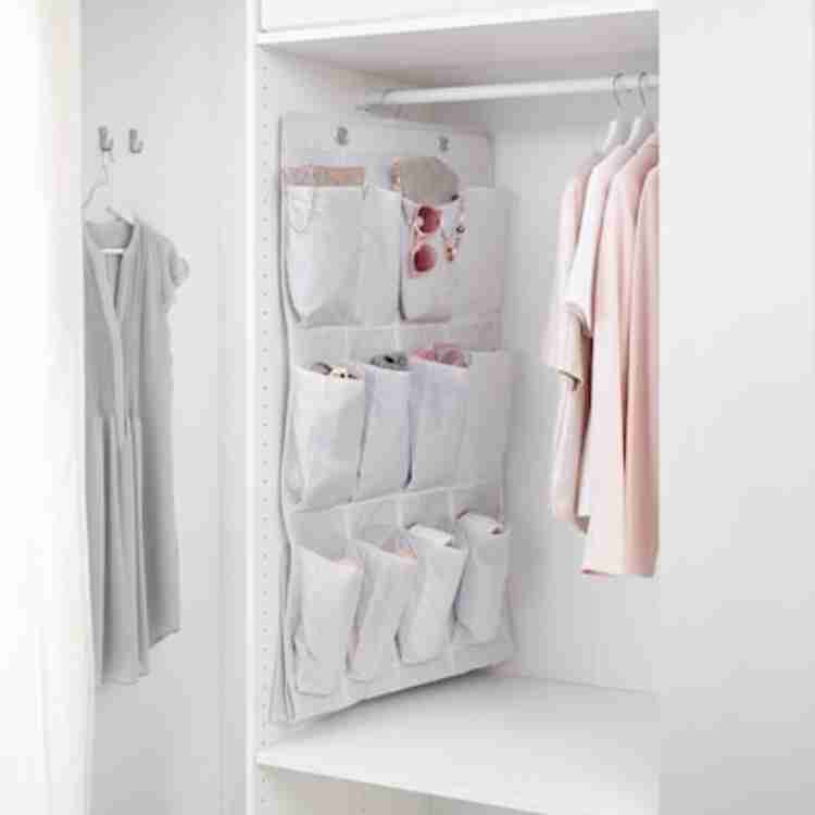 IKEA Hanging shoe organiser w 16 pockets white grey 51x140 cm 20 1 8x55 1 8 Accessories Organizer Price in India Buy IKEA Hanging shoe organiser w 16 pockets white grey 51x140 cm 20