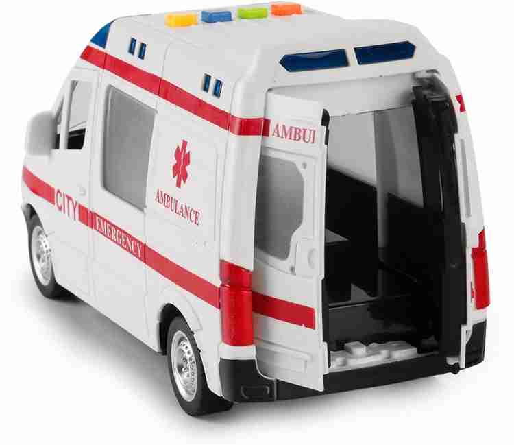 Nizomi Big Size Ambulance Toy Van for Kids with Light Siren