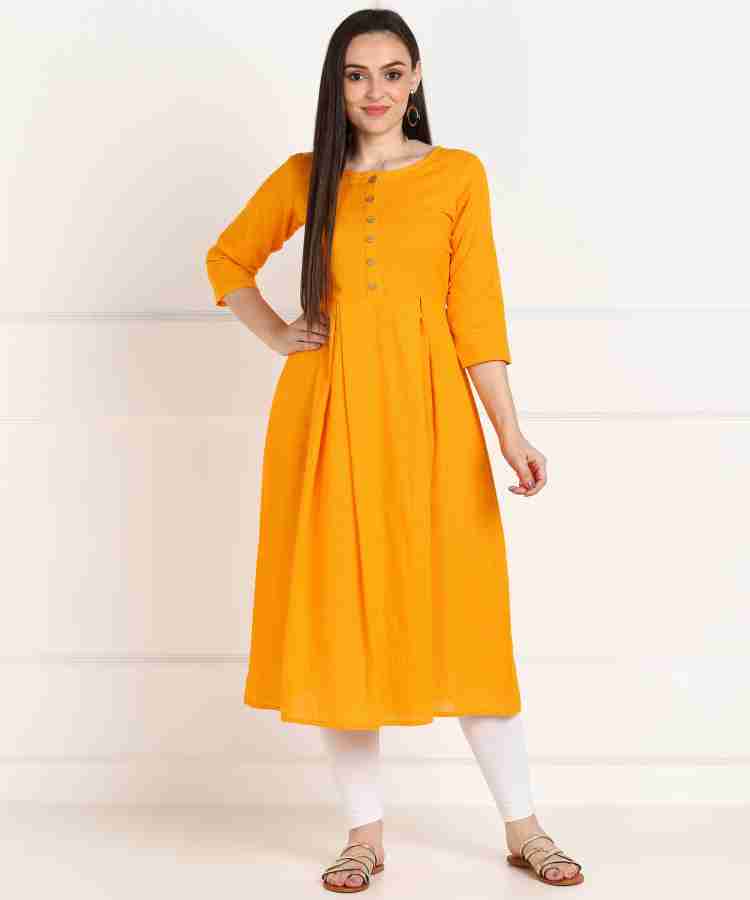 Mustard yellow kurti flipkart best sale