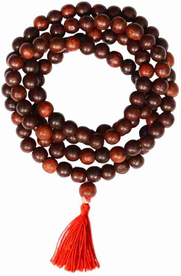 Takshila Gems Wooden Mala 108+1 (8 mm Beads) Hindu Buddhist Prayer Rosary,  Tibetan Style Yoga Meditation Reiki Healing Mala for Mantra Chanting & Wear  Wood Chain Price in India - Buy Takshila