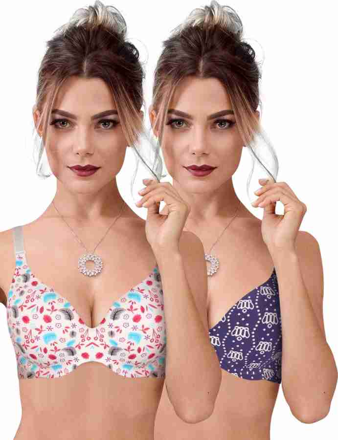 Buy Blue & Pink Bras for Women by SHYAWAY Online
