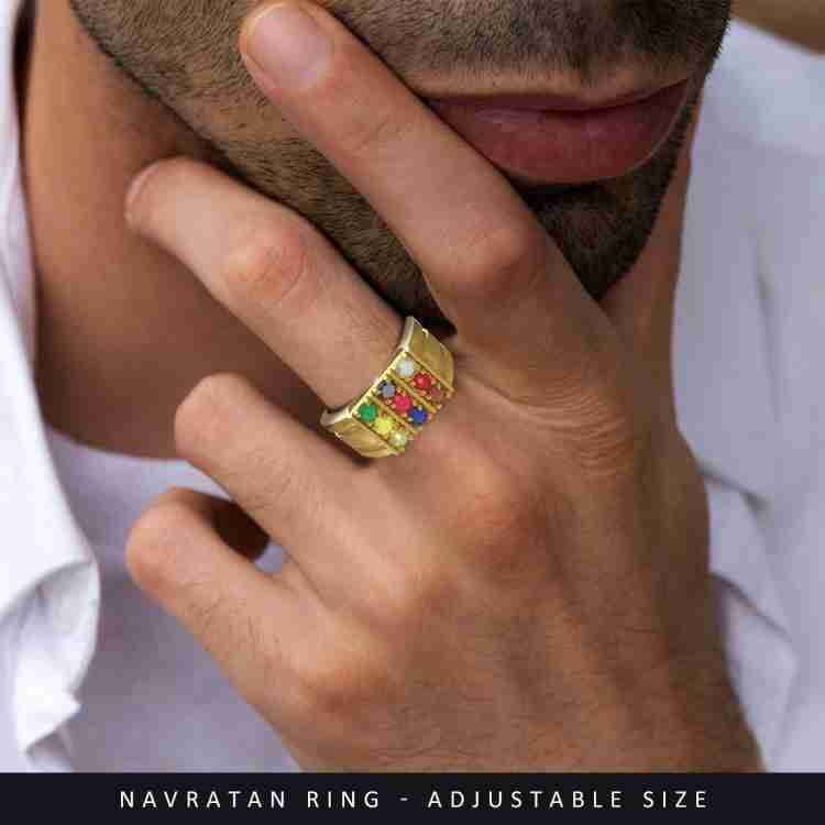 Navratna ring sale in which finger