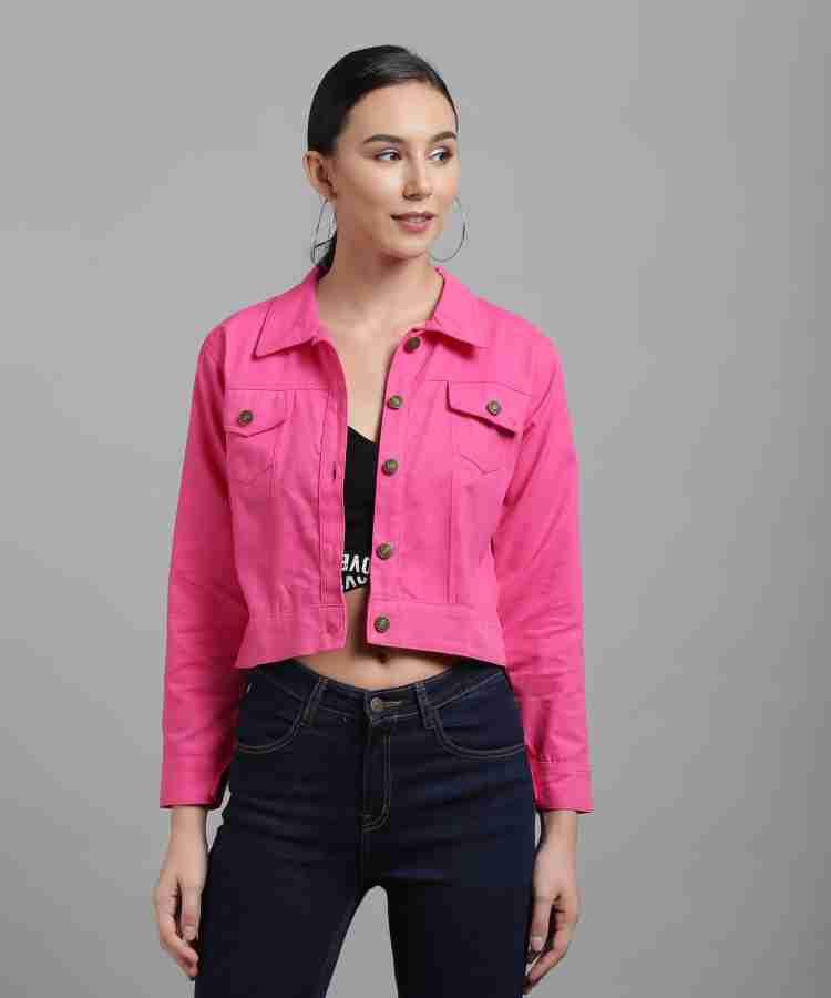 Dee Nonu Full Sleeve Self Design Women Denim Jacket - Buy Dee Nonu 