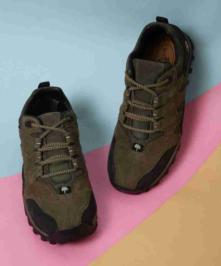 WOODLAND Hiking Trekking Shoes For Men Buy OLIVE Color