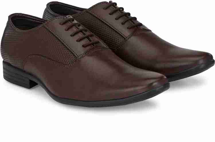 Azzaro Black Men s Brown Synthethic Leather Lace Up Formal Shoes Derby For Men Buy Azzaro Black Men s Brown Synthethic Leather Lace Up Formal Shoes Derby For Men Online at Best Price