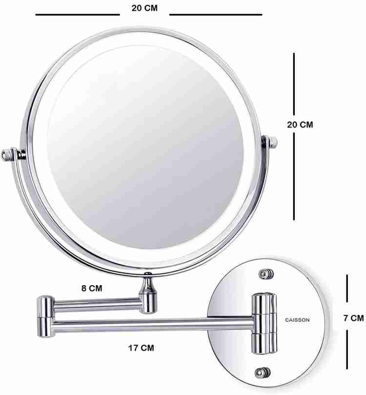 Wall mounted top makeup mirror