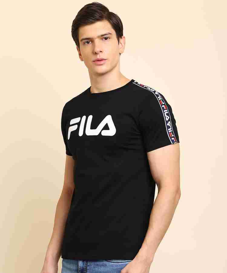 FILA Printed Men Round Neck Black T Shirt Buy FILA Printed Men Round Neck Black T Shirt Online at Best Prices in India Flipkart