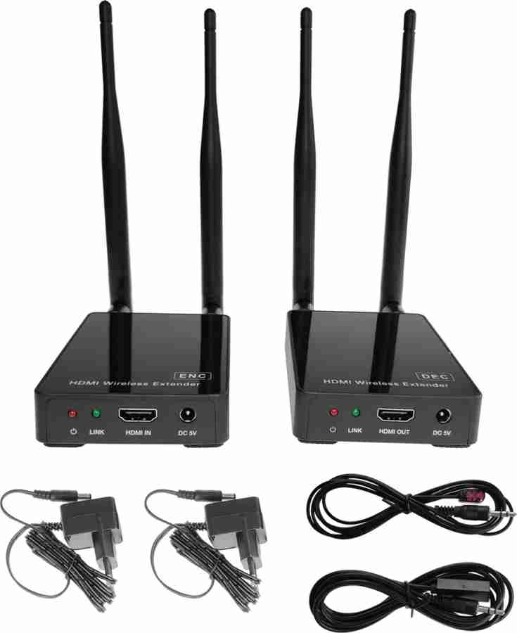 MX 328ft 100meters Wireless HDMI Extender Transmitter and Receiver Balun  Kit with HDMI Loop Out Local Output – Dual Antenna – Long Range, IR  Extension Passback Full HD 1080p Media Streaming Device 