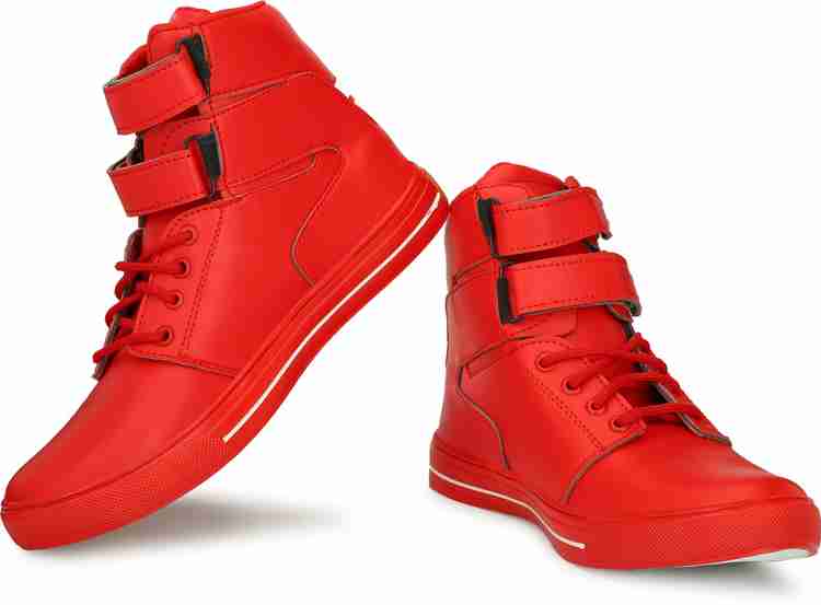 Red hip hop shoes sales