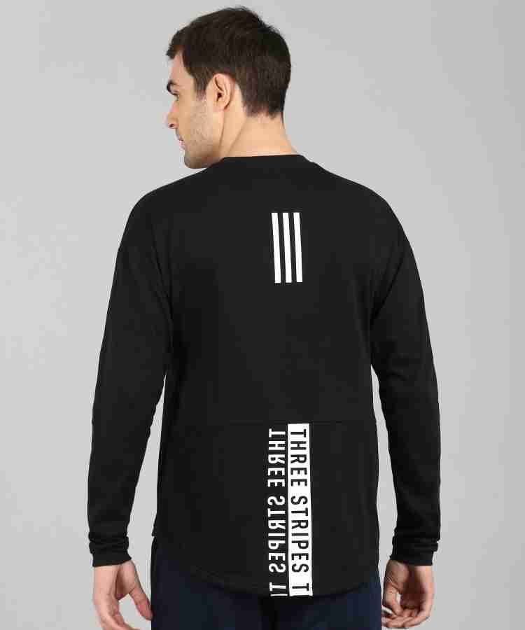 ADIDAS Sporty Men Round Neck Black T Shirt Buy ADIDAS Sporty Men Round Neck Black T Shirt Online at Best Prices in India Flipkart