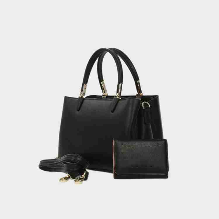 susen Black Hand held Bag Hand Bag For Women Black Black Price in India Flipkart