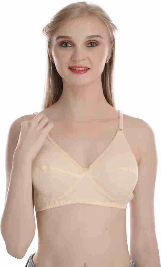 h & s enterprises WOMEN DIVYA COTTON BRA Women Full Coverage Non Padded Bra  - Buy h & s enterprises WOMEN DIVYA COTTON BRA Women Full Coverage Non  Padded Bra Online at