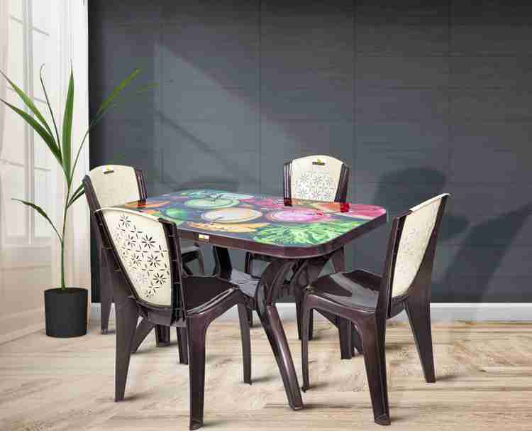 Smilemindia Plastic 4 Seater Dining Set Price in India Buy