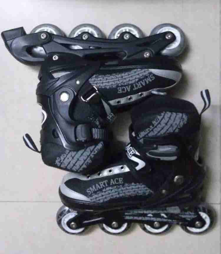 WHITE POPCORN Smart Ace In Line Skate Shoes for boys and girls