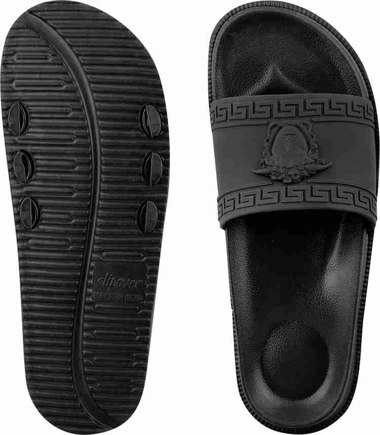 Black versace slippers top