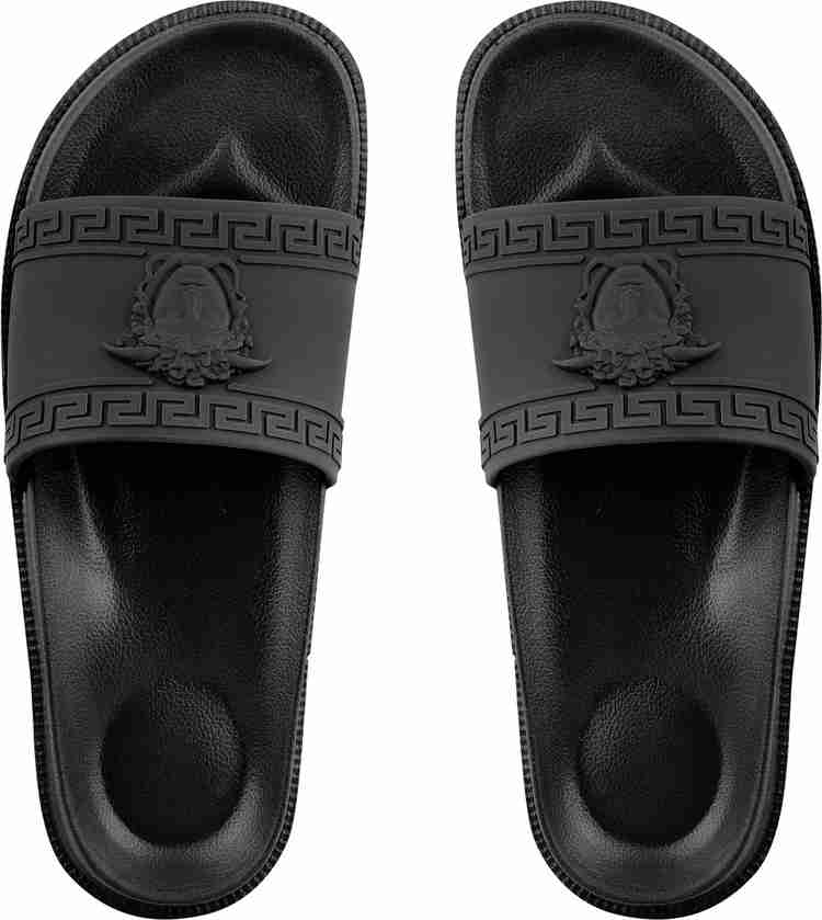 slipover Men Versus Casual Comfort Trendy Stylish Slip On Slipper Flip Flops Slides For Men Black Size 6 Slides Buy slipover Men Versus Casual Comfort Trendy Stylish Slip On Slipper Flip Flops Slides