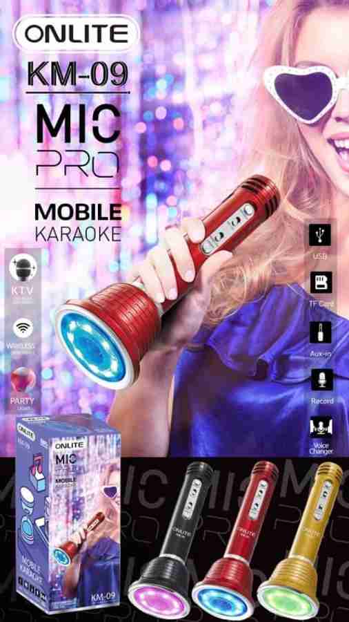 Buy ONLITE KM 09 Karaoke Mic 10 W Bluetooth Speaker Online from