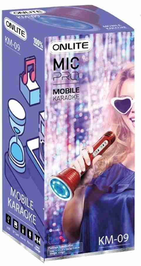 Buy ONLITE KM 09 Karaoke Mic 10 W Bluetooth Speaker Online from