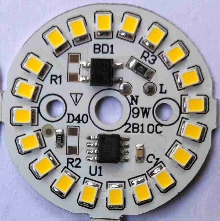 UT 9 Watt DOB Direct nn Board Raw Material of Warm White LED Bulb Pack of 10 DOB PCB Electronic Components Electronic Hobby Kit Price in India Buy UT 9 Watt DOB Direct nn Board Raw Material of Warm Wh...