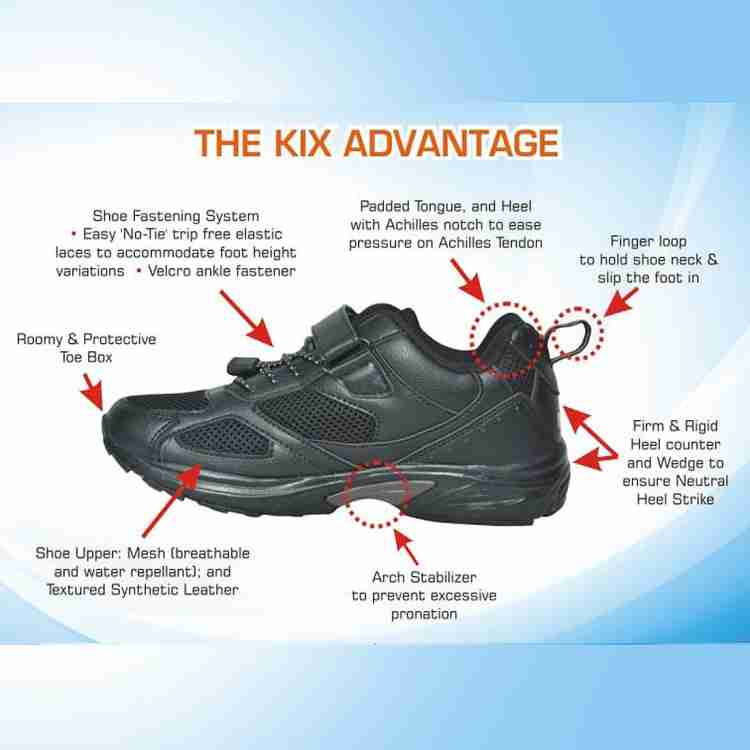 KIX Boys & Girls Velcro Running Shoes Price in India - Buy KIX