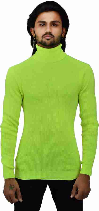 Mens neon green turtleneck clearance