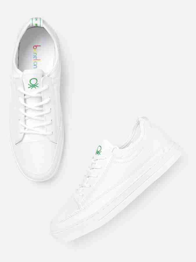 Benetton white shoes hotsell