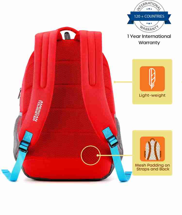 AMERICAN TOURISTER Fizz Sch Bag 32 L Backpack Red Price in India Flipkart