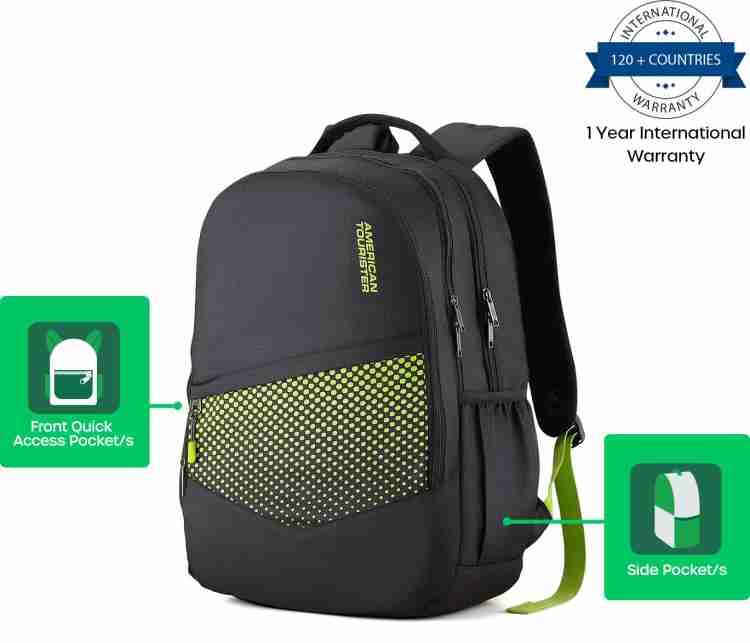 AMERICAN TOURISTER Mist Sch Bag 29.5 L Backpack Black Price in India Flipkart