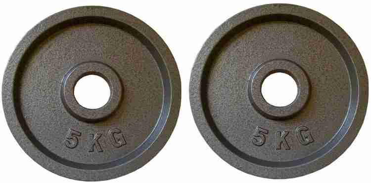 IRIS 10 kg Fitness Standard 1 Inch 25 mm Cast Iron Black Weight Disc Plates 5 kg x 2 Pcs Home Gym Combo Price in India Buy IRIS 10 kg Fitness