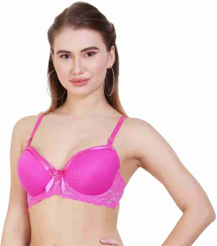 Pushpa Pushpa Hot and Sexy Soft Cup Lace Net Padded Bra for